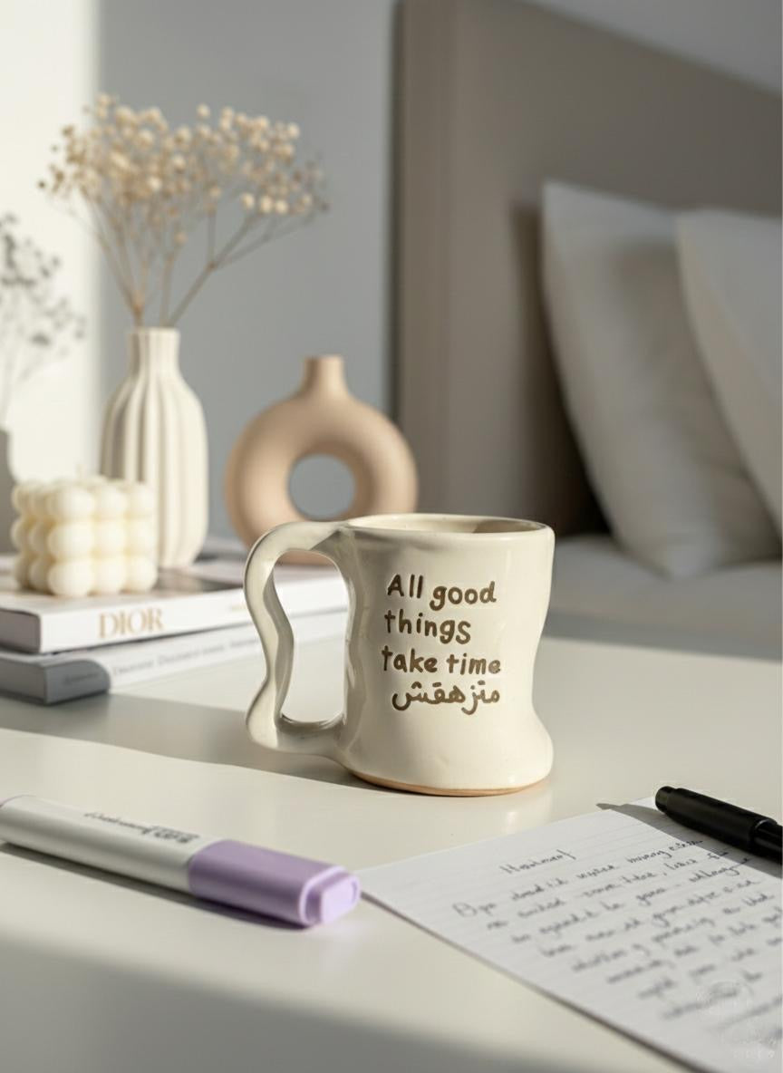 GOOD THINGS TAKE TIME MUG