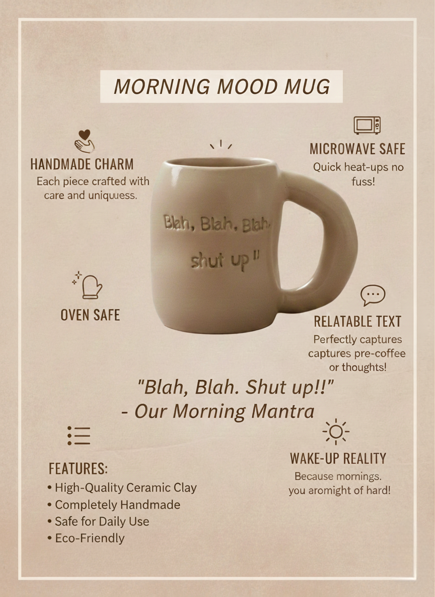 BLAH, BLAH, BLAH MUG